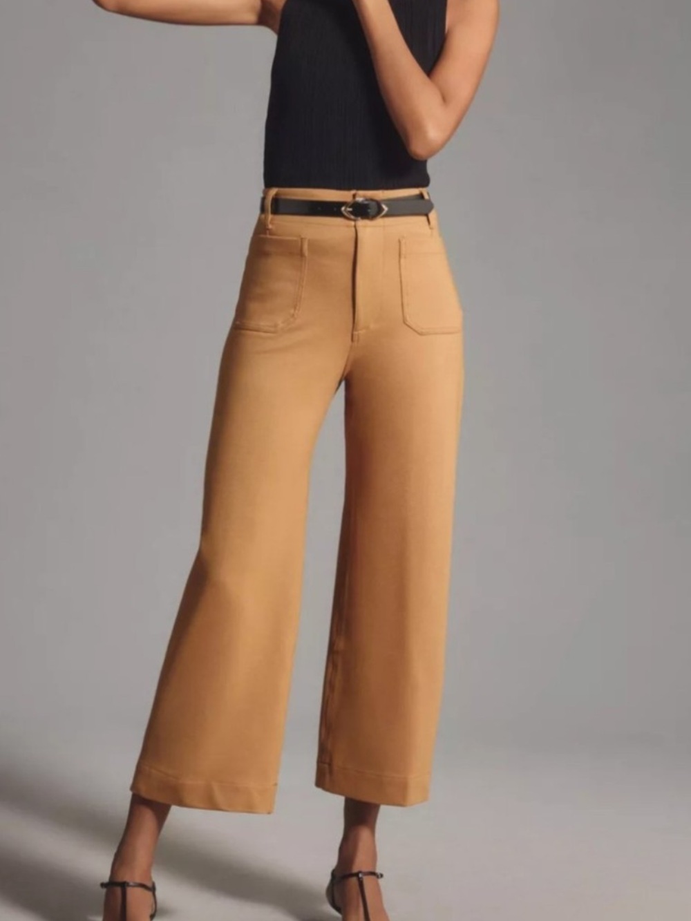Maeve Colette Wide Leg Cropped Pants Size 29